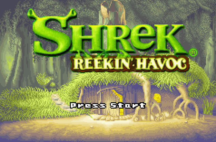 Shrek Reekin' Havoc Title Screen